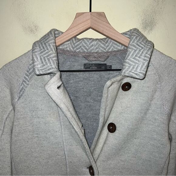 PRANA wool blend collared cardigan XS - Picture 4 of 6